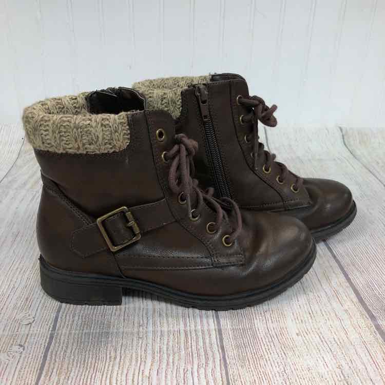 Mia Kids Brown Size 1 Girls Boots