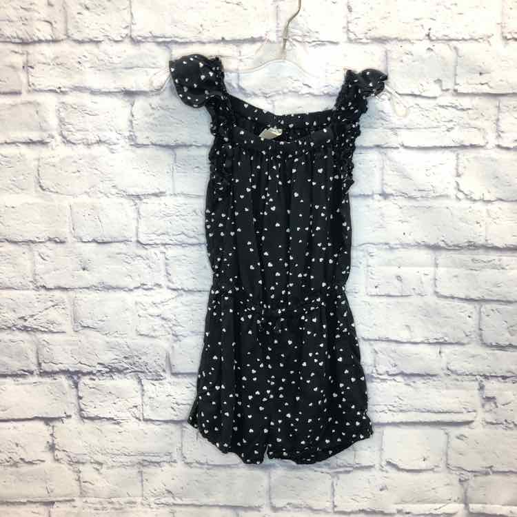Oshkosh Black & White Size 4T Girls Romper