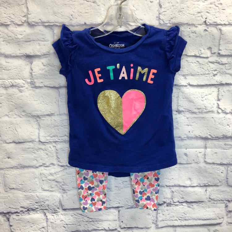 Oshkosh Blue Size 2T Girls 2 Piece Outfit