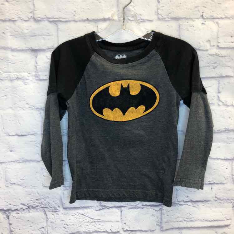 Batman Gray Size 5 Boys Long Sleeve Shirt