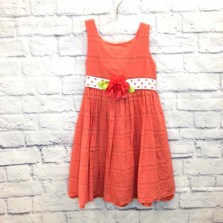 Sweet Heart Rose Orange Size 6 Girls Dress