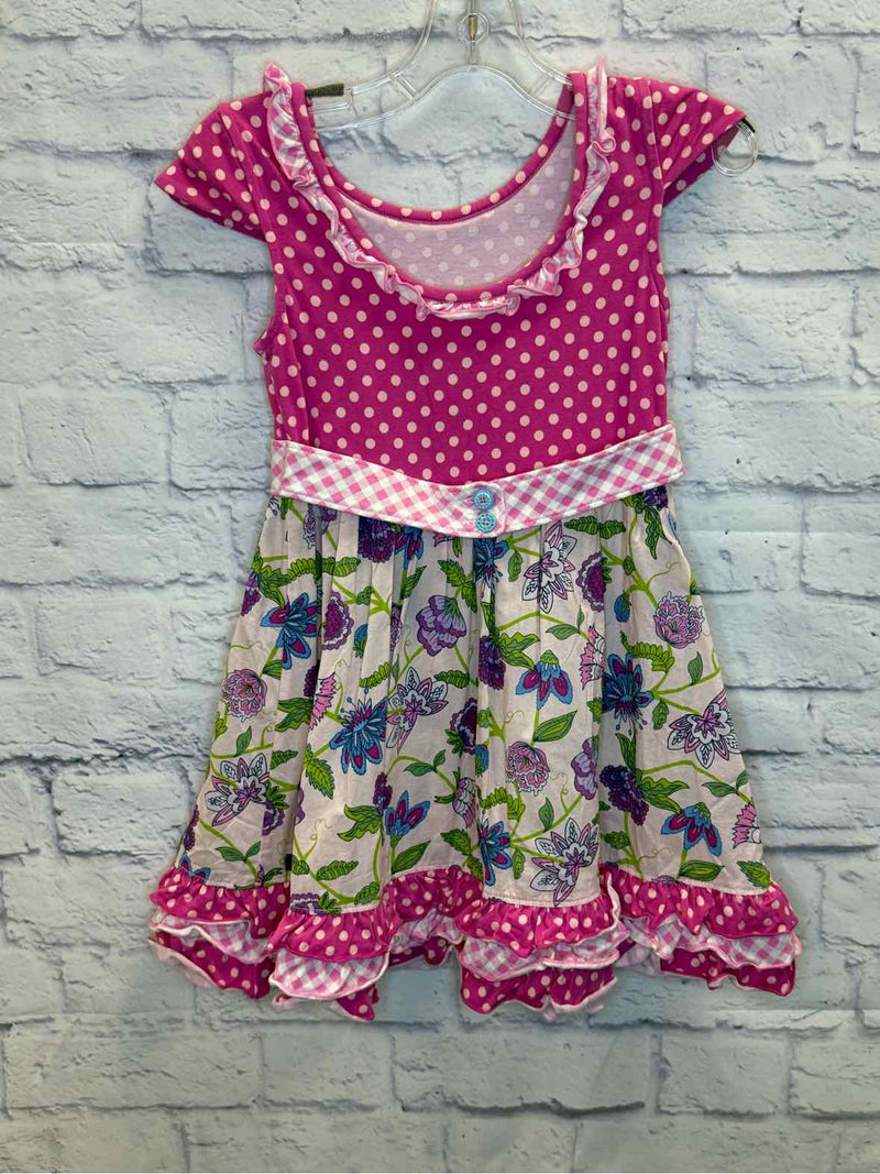 Matilda Jane Pink Size 6 Brilliant Daydream Dot Dot Dot Dress