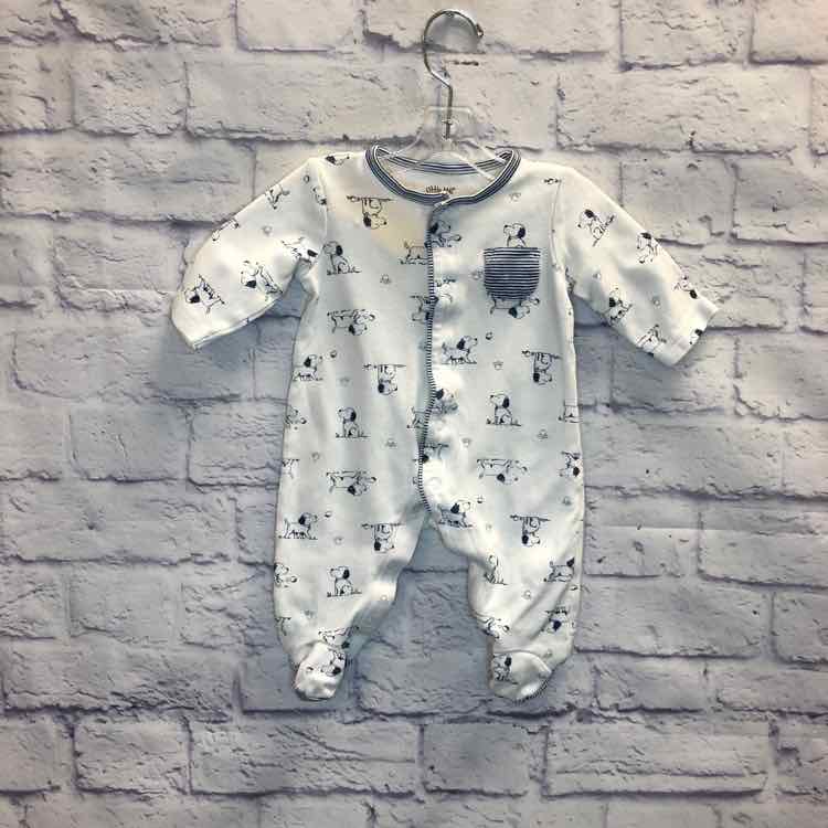 Little Me White Size 3 Months Boys Sleeper
