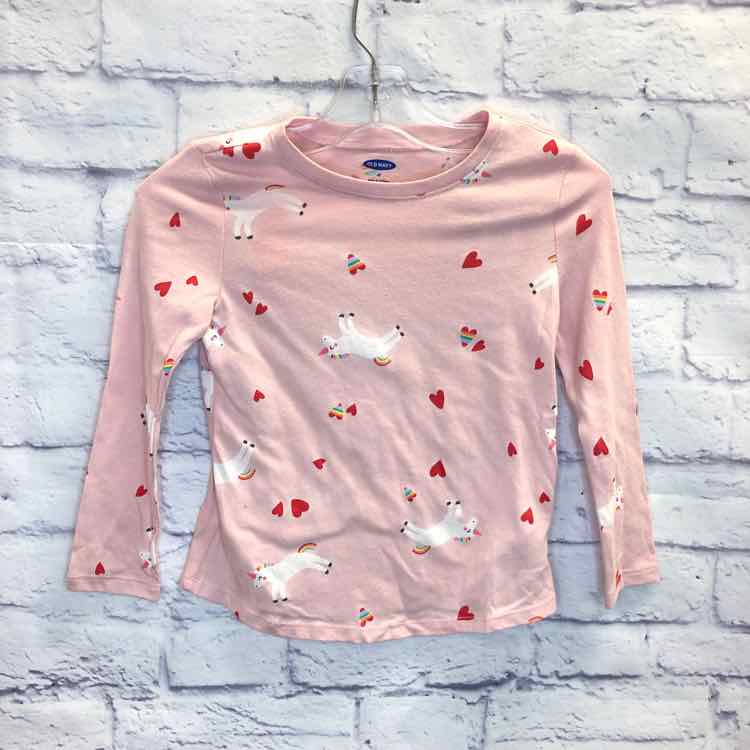 Old Navy Pink Size 4T Girls Long Sleeve Shirt
