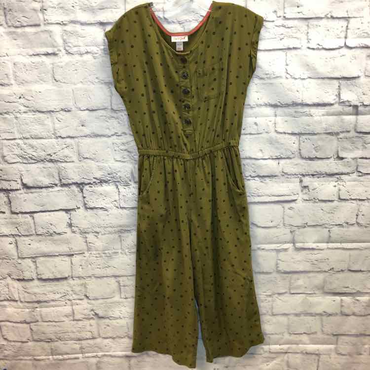 Cat & Jack Green Size 7 Girls Jumpsuit