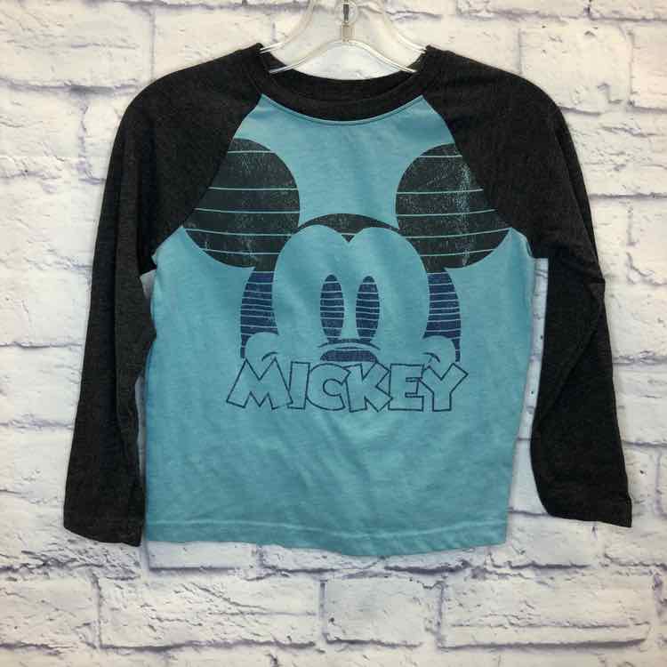 Mickey Blue Size 5 Boys Long Sleeve Shirt
