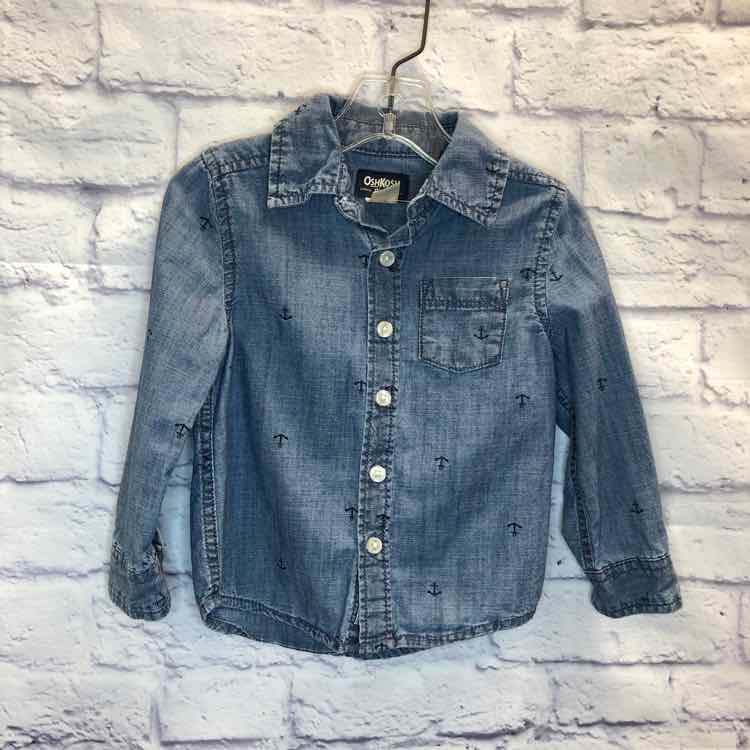 Oshkosh Blue Size 2T Boy Polo or Button Down