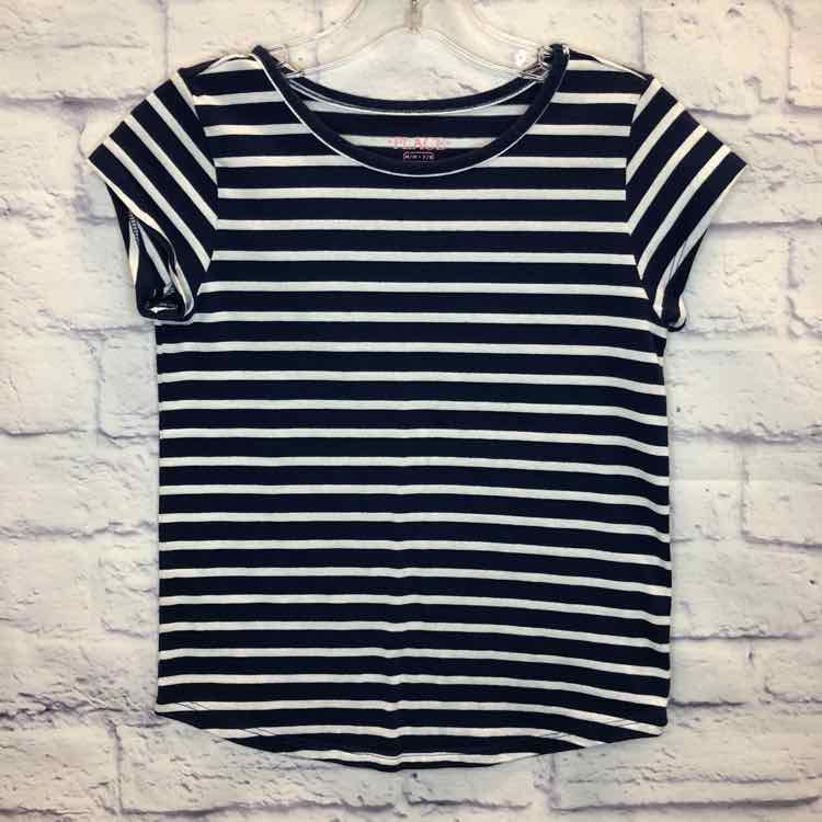 Childrens Place Stripe Size 7 Girls Short Sleeve Shirt