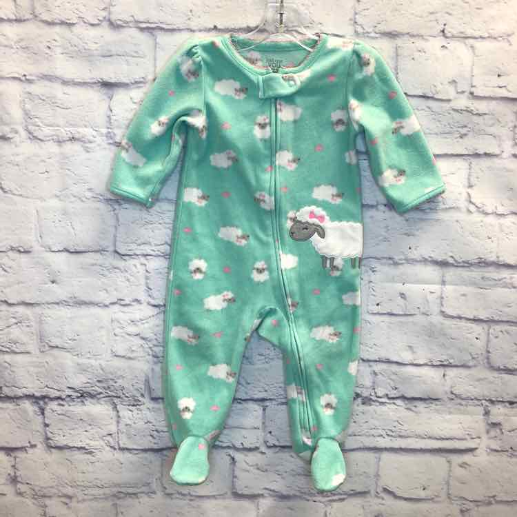 Just One You Green Size 6 Months Fleece Girls Sleeper