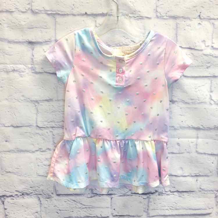 BTween Multi-Color Size 4T Girls Short Sleeve Shirt