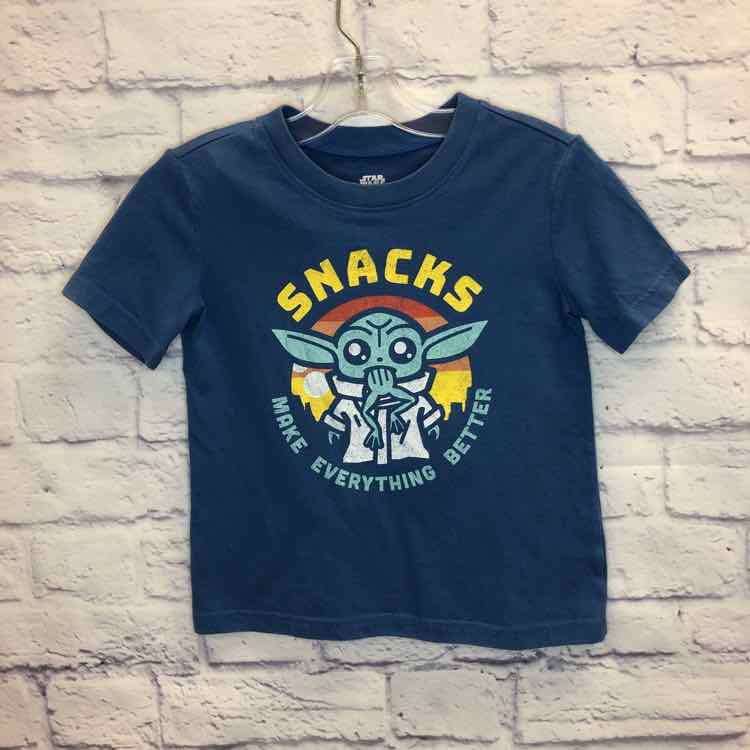 Star Wars Blue Size 5 Boys Short Sleeve Shirt