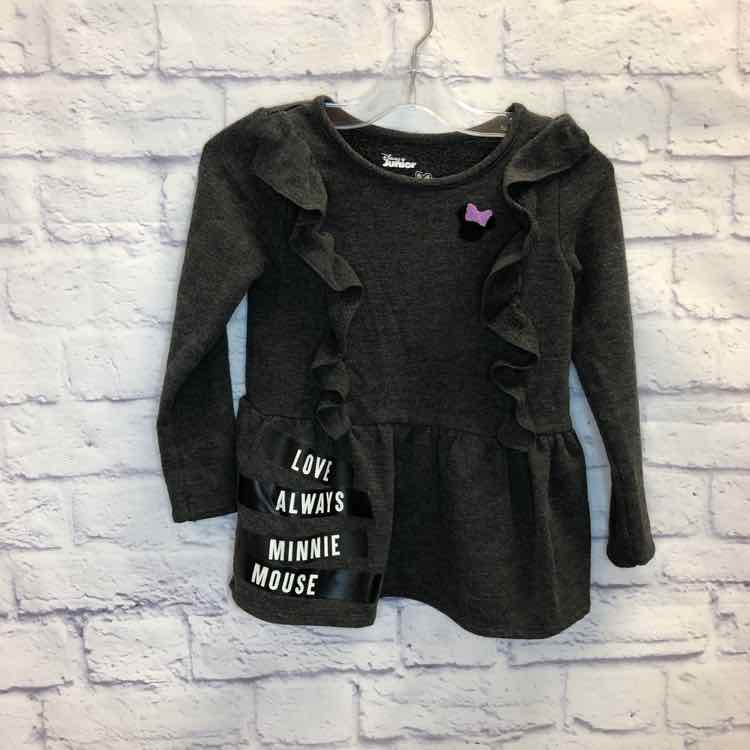Minnie Mouse Gray Size 4T Girls Sweatshirt/Hoodie