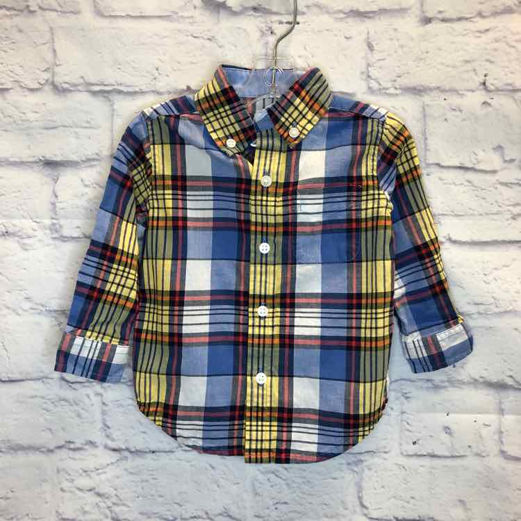 Janie & Jack Plaid Size 6-12 months Boy Polo or Button Down