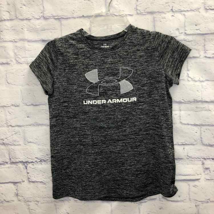 Under Armour Gray Size 14 Girls Short Sleeve Shirt