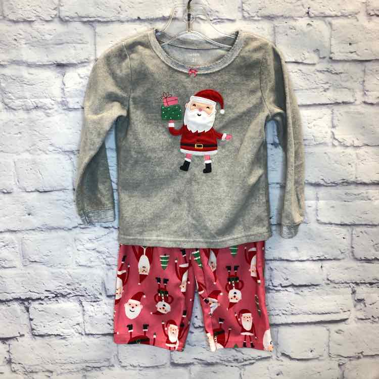 Carters Gray Size 3T Fleece Girls Pajamas