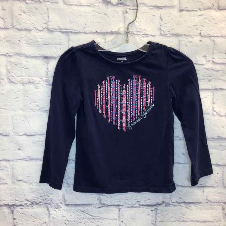 Gymboree Navy Size 5 Girls Long Sleeve Shirt