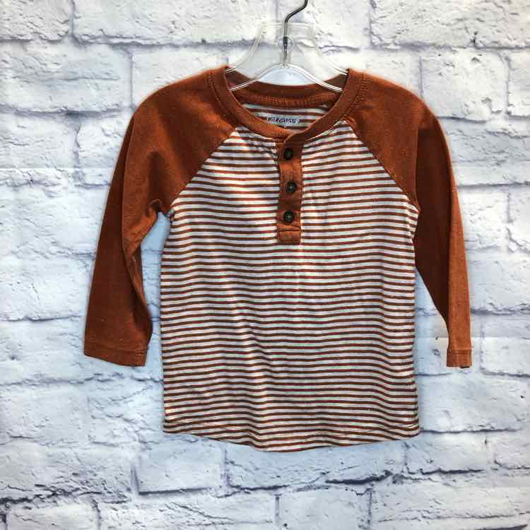 Cat & Jack Orange Size 2T Boys Long Sleeve Shirt