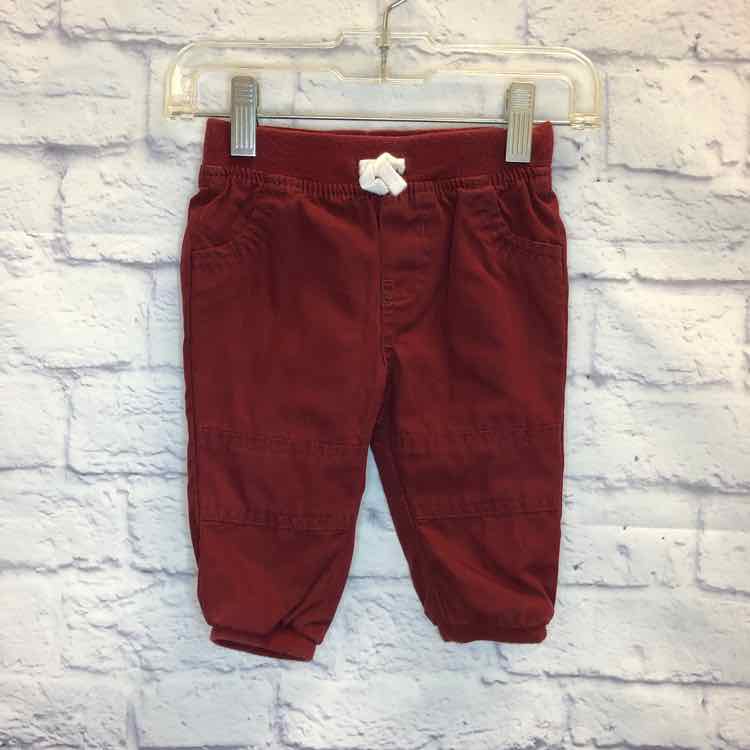 Cat & Jack Maroon Size 6-9 Months Boys Pants