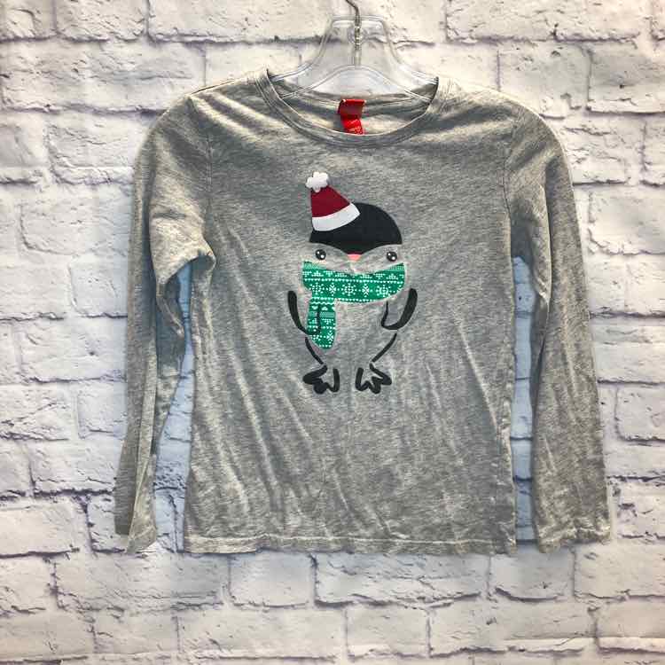 Gray Size 10 Girls Long Sleeve Shirt