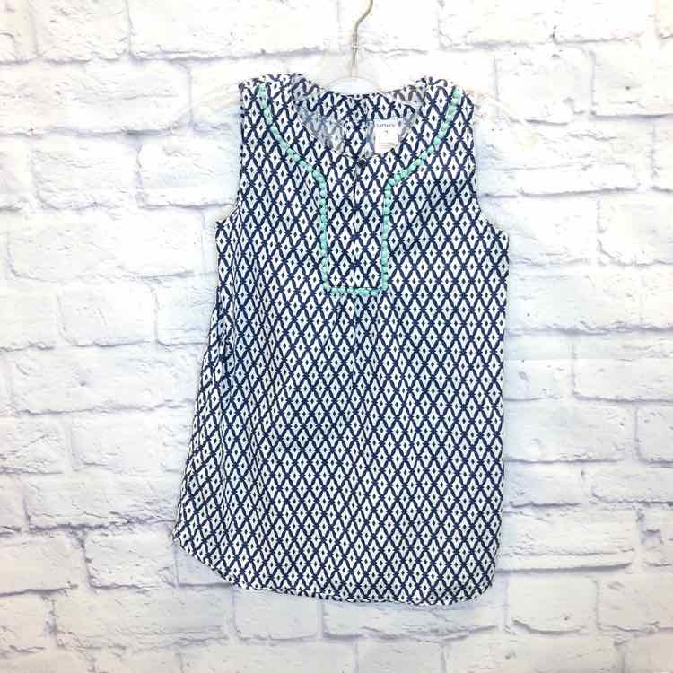 Carters Navy Size 7 Girls Tank Top
