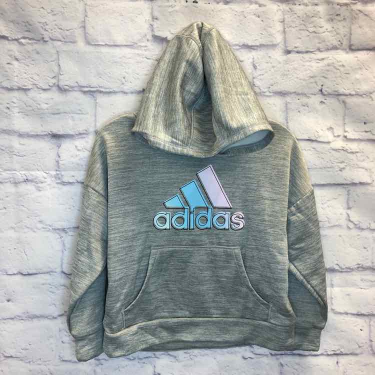 Adidas Gray Size 2T Girls Sweatshirt/Hoodie