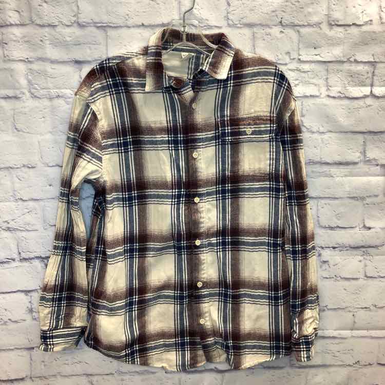 Thereabouts Plaid Size 18 Boy Polo or Button Down