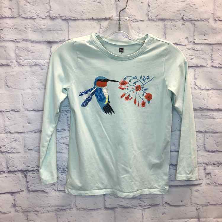 Tea Green Size 10 Girls Long Sleeve Shirt