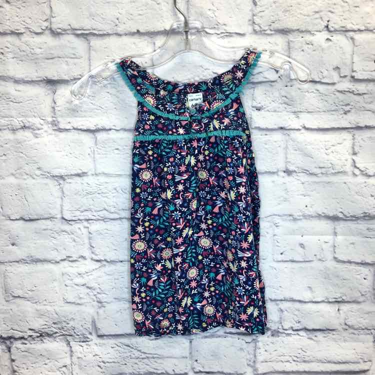 Carters Blue Size 6 Girls Tank Top
