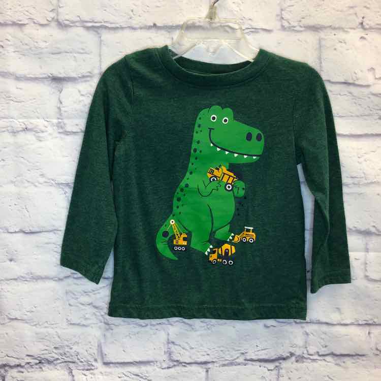 Jumping Beans Green Size 24 Months Boys Long Sleeve Shirt