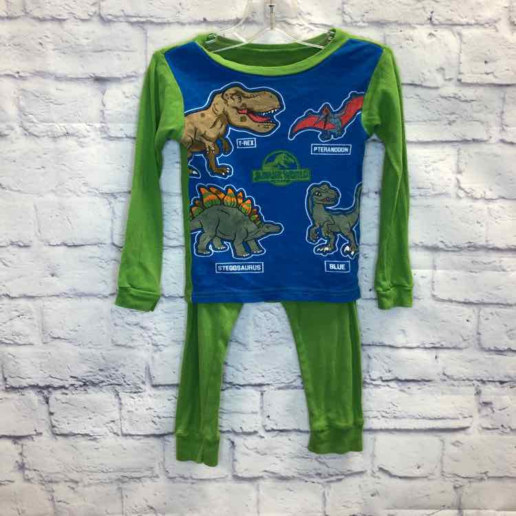 Jurassic World Green Size 4T Boys Pajamas