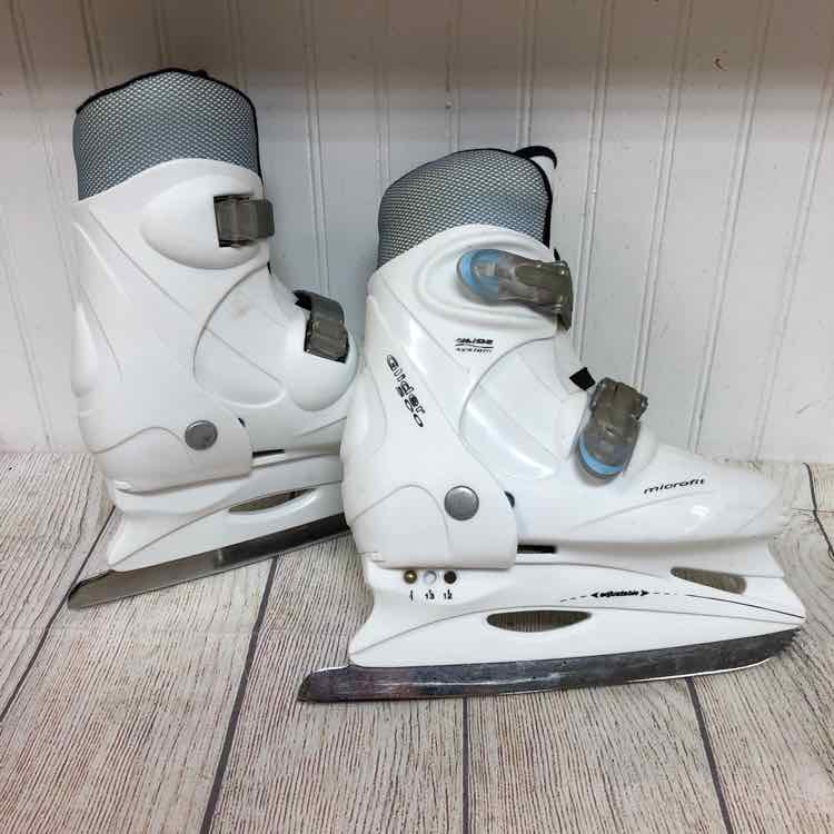 Lake Placid Glider 500 Glide System Adjustable Ice Hockey Skates Size 12-1