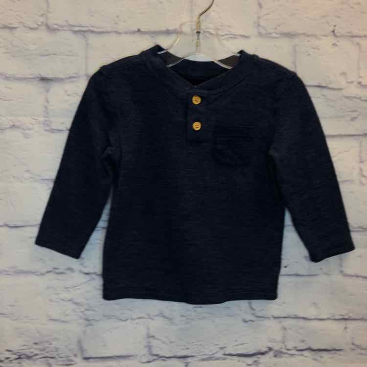 Cat & Jack Navy Size 18 Months Boys Long Sleeve Shirt