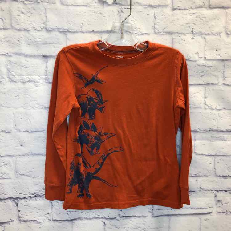 Carters Orange Size 7 Boys Long Sleeve Shirt