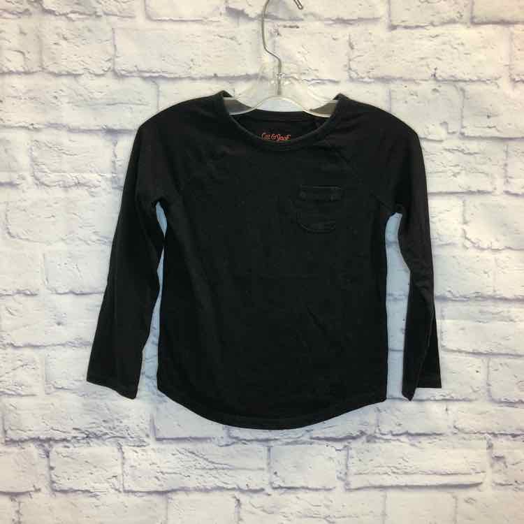 Cat & Jack Black Size 5 Girls Long Sleeve Shirt