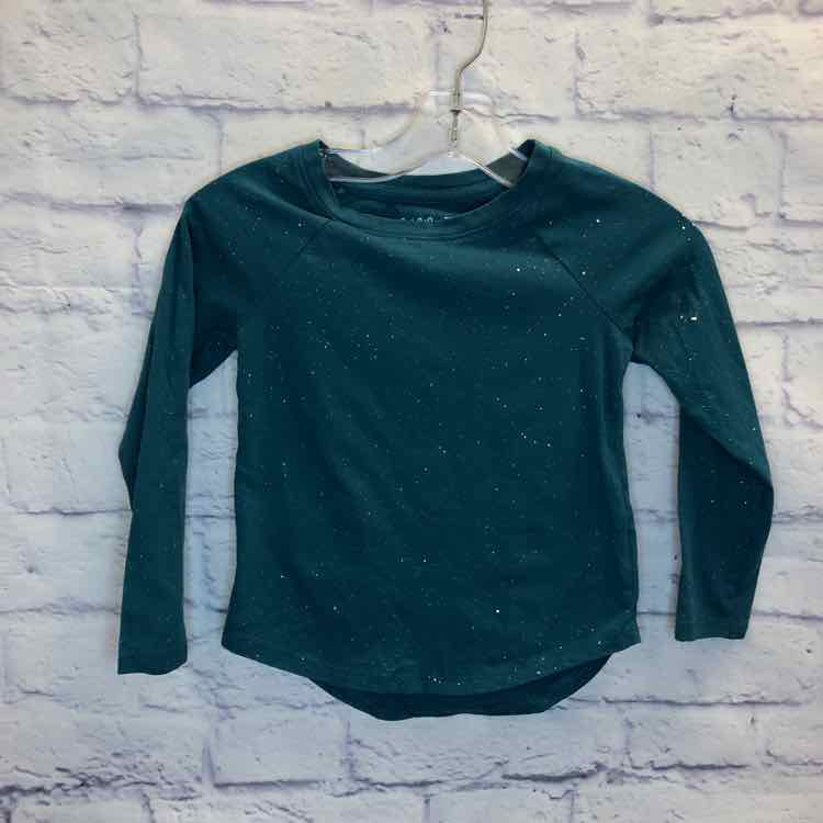 Cat & Jack Green Size 4T Girls Long Sleeve Shirt