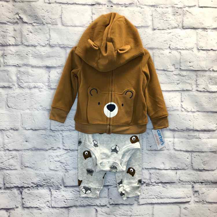 Just One You Brown Size 12 Months Boys 3 Piece Outfit