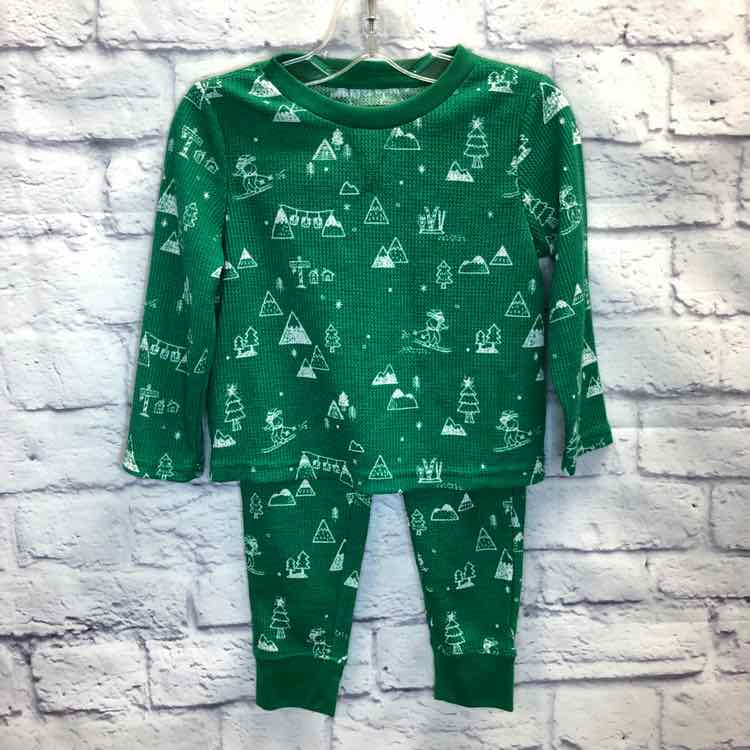 Wonder & Wise Green Size 2T Boys Pajamas