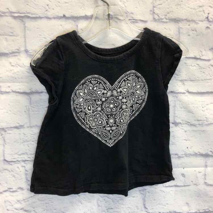 Childrens Place Black Size 2T Girls Short Sleeve Shirt