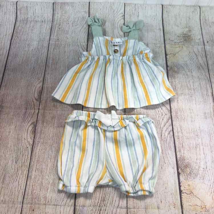 Nicole Miller Stripe Size 3-6 Months Girls 2 Piece Outfit