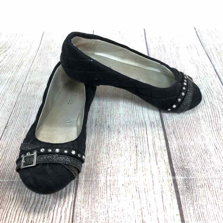 Justice Black Size 1.5 Girls Dress Shoes
