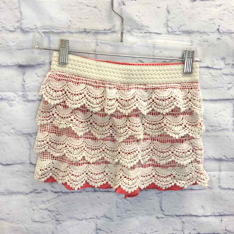 Lapis Girl Coral Size 12 Girls Shorts