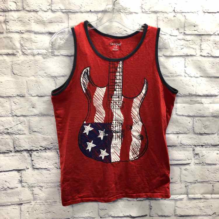 Cat & Jack Red Size 16 Boys Tank Top