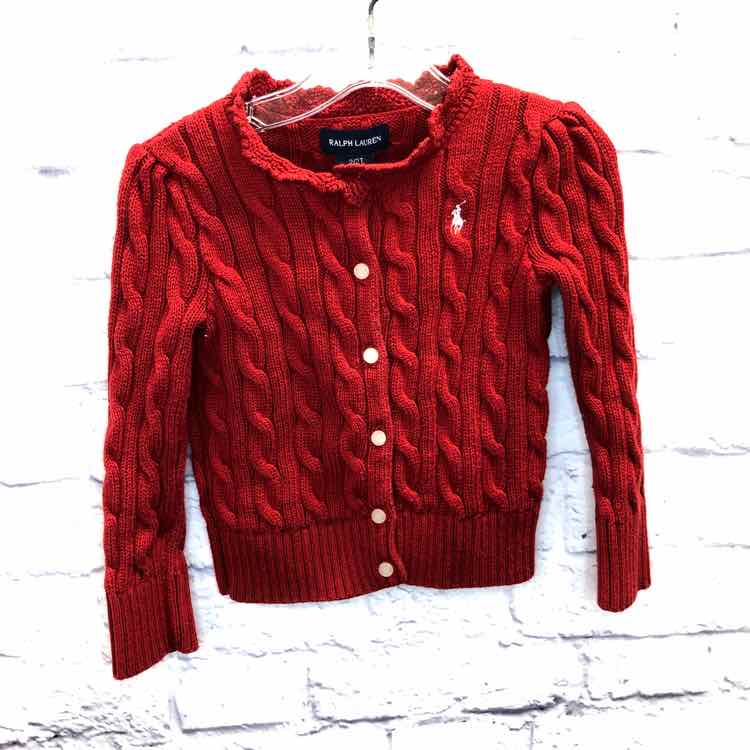 Ralph Lauren Red Size 2T Girls Sweater