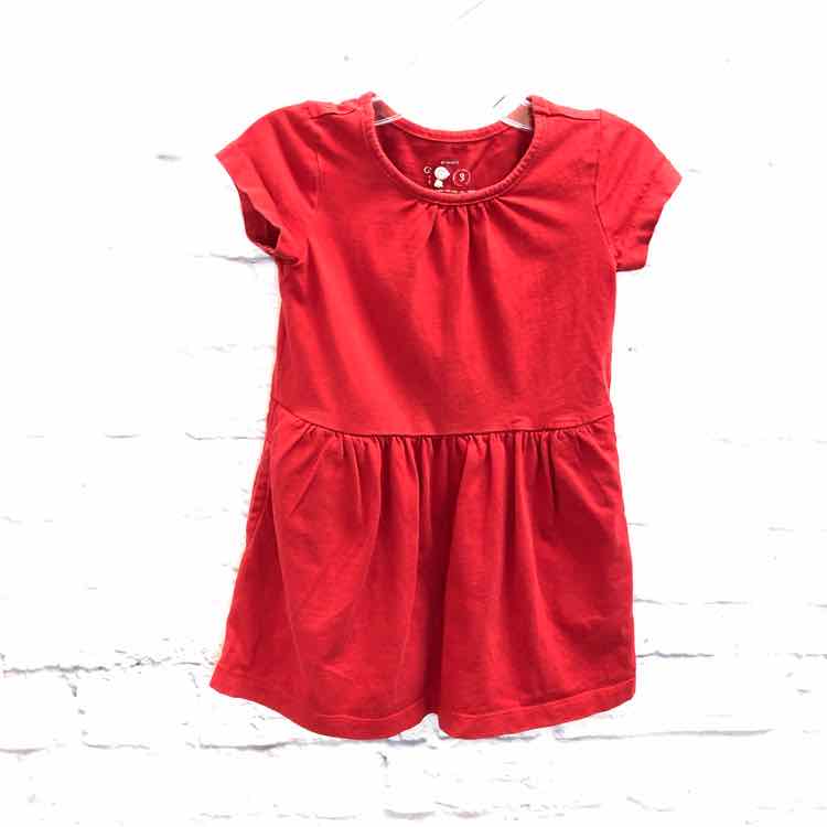 Primary Red Size 3T Girls Dress