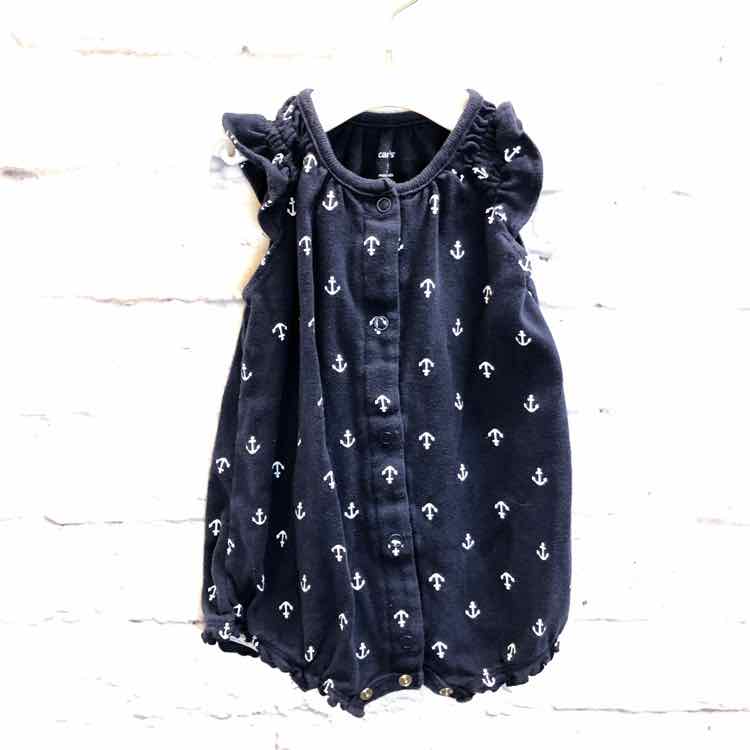 Carters Navy Size 3 Months Girls Romper