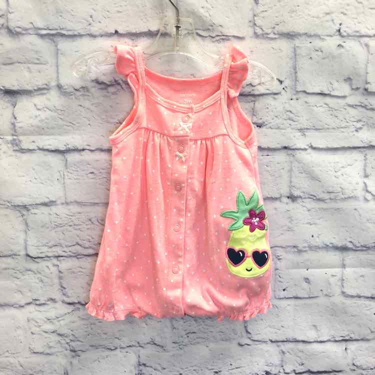 Carters Pink Size 3 Months Girls Romper