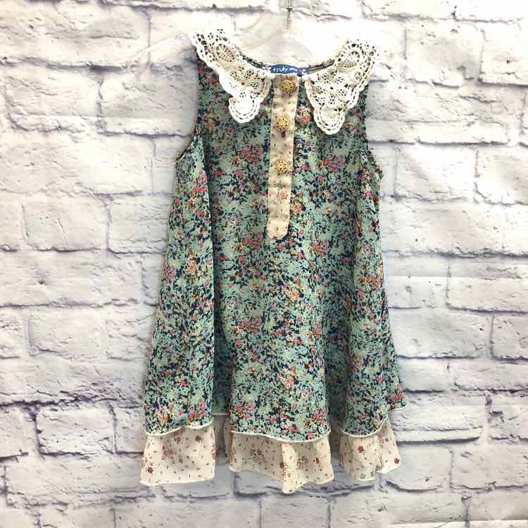 Truly Me Green Size 4T Girls Dress