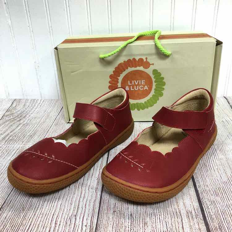 Livie & Luca Red Size 3 Girls Dress Shoes