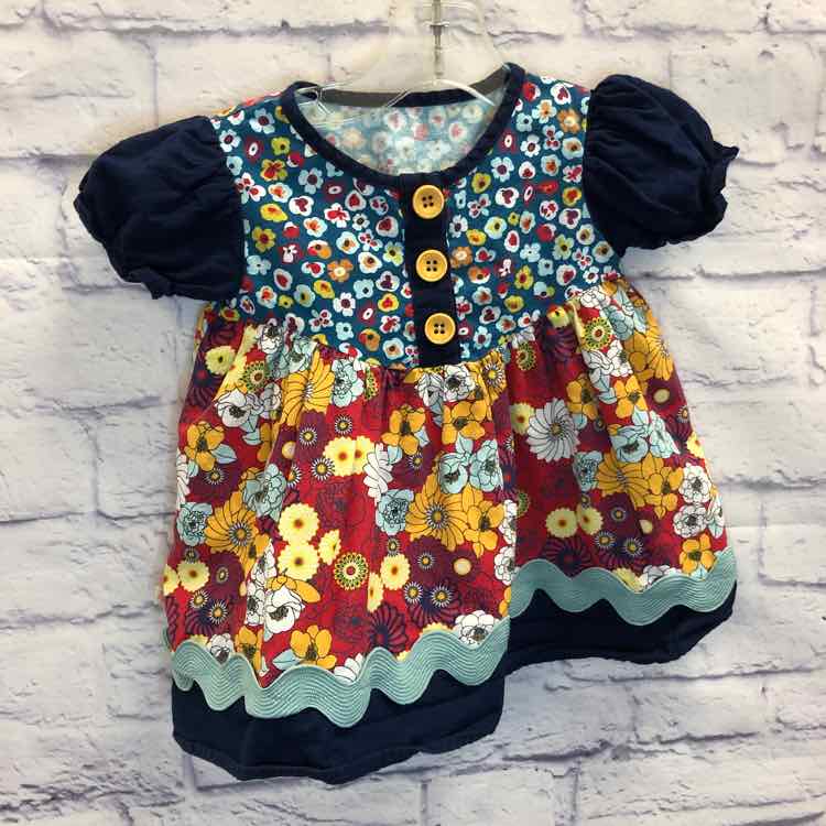 Persnickety Floral Size 2T Girls Short Sleeve Shirt