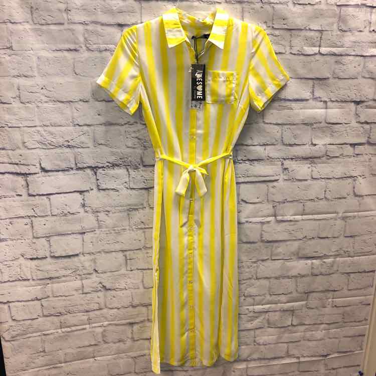 Awesome by Someone Yellow Size 14 Girls Dress